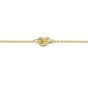 14K Gold Polished Puffed Love Knot Bracelet