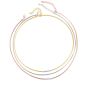 14K Gold Skinny Omega Diamond Bar Necklace