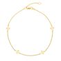 10K Sideways Cross Anklet