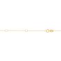 10K Gold 1.3mm Extendable Piatto Chain