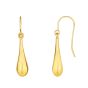 10K Gold Polished Tear Drop Earring
