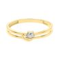 10K Star & Moon Ring