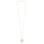 10K Ship's Wheel Anchor Necklace