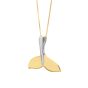 10K Whale Tail Necklace