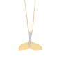 10K Whale Tail Necklace