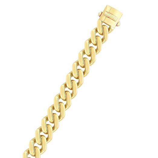 14K Gold 11.5mm Lite Miami Cuban 