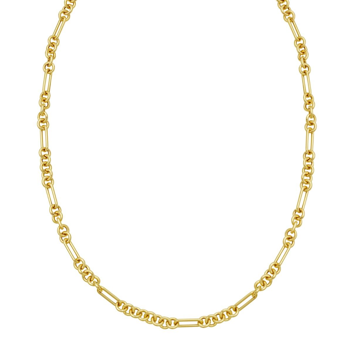 14K Five & One Paperclip Link Chain - Necklace & Bracelet