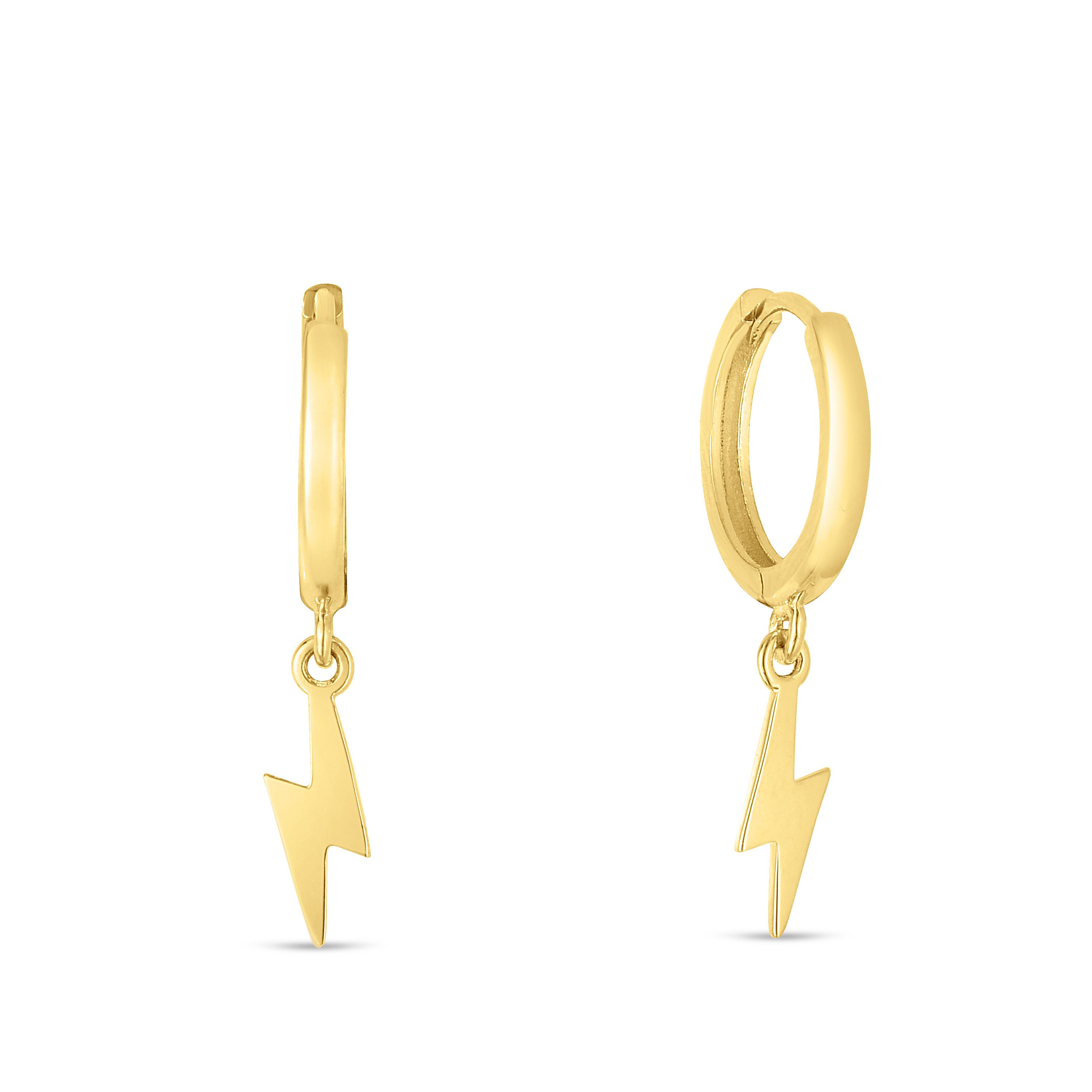 Lightning bolt hanging earrings sales