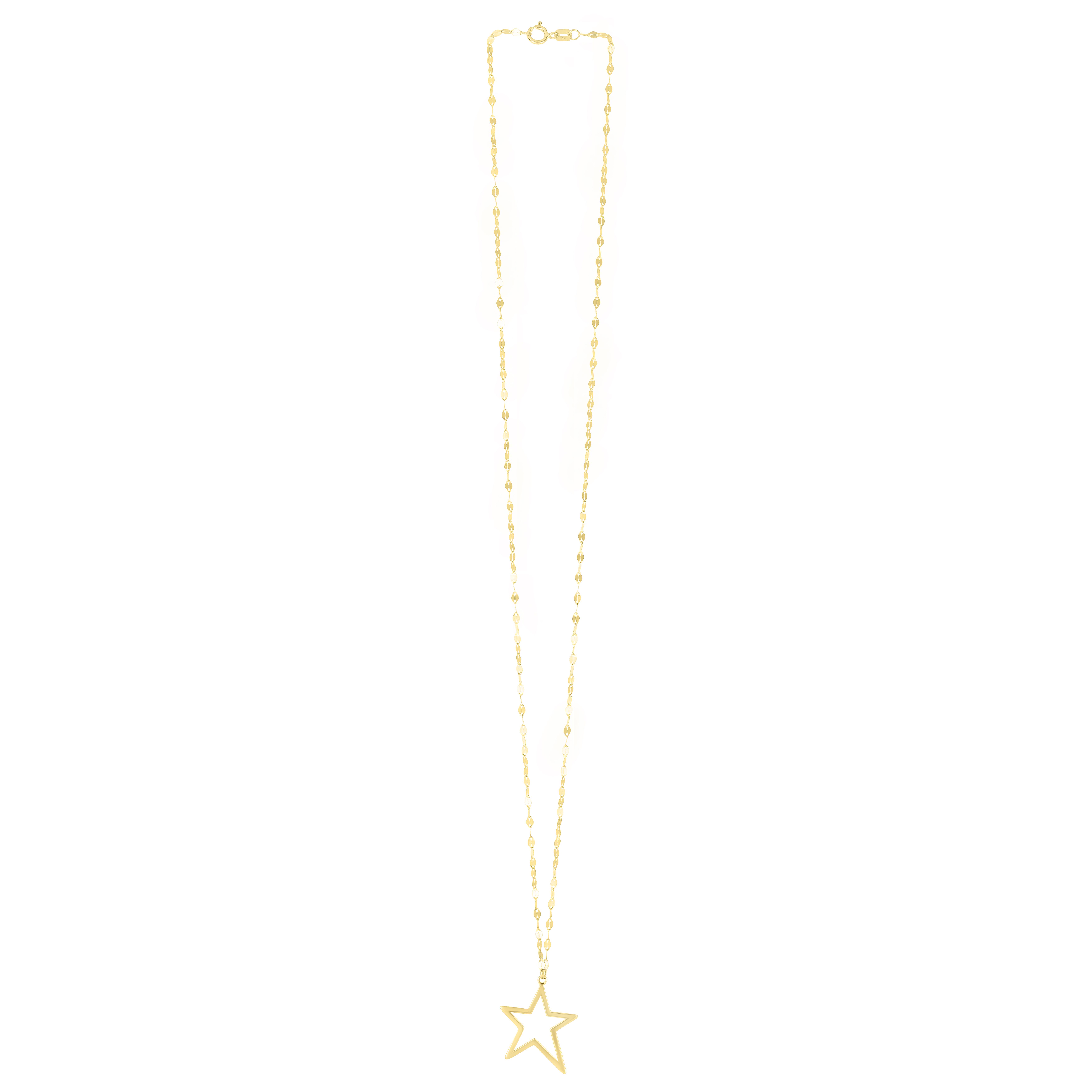 14K Open Star Necklace | Royal Chain Group