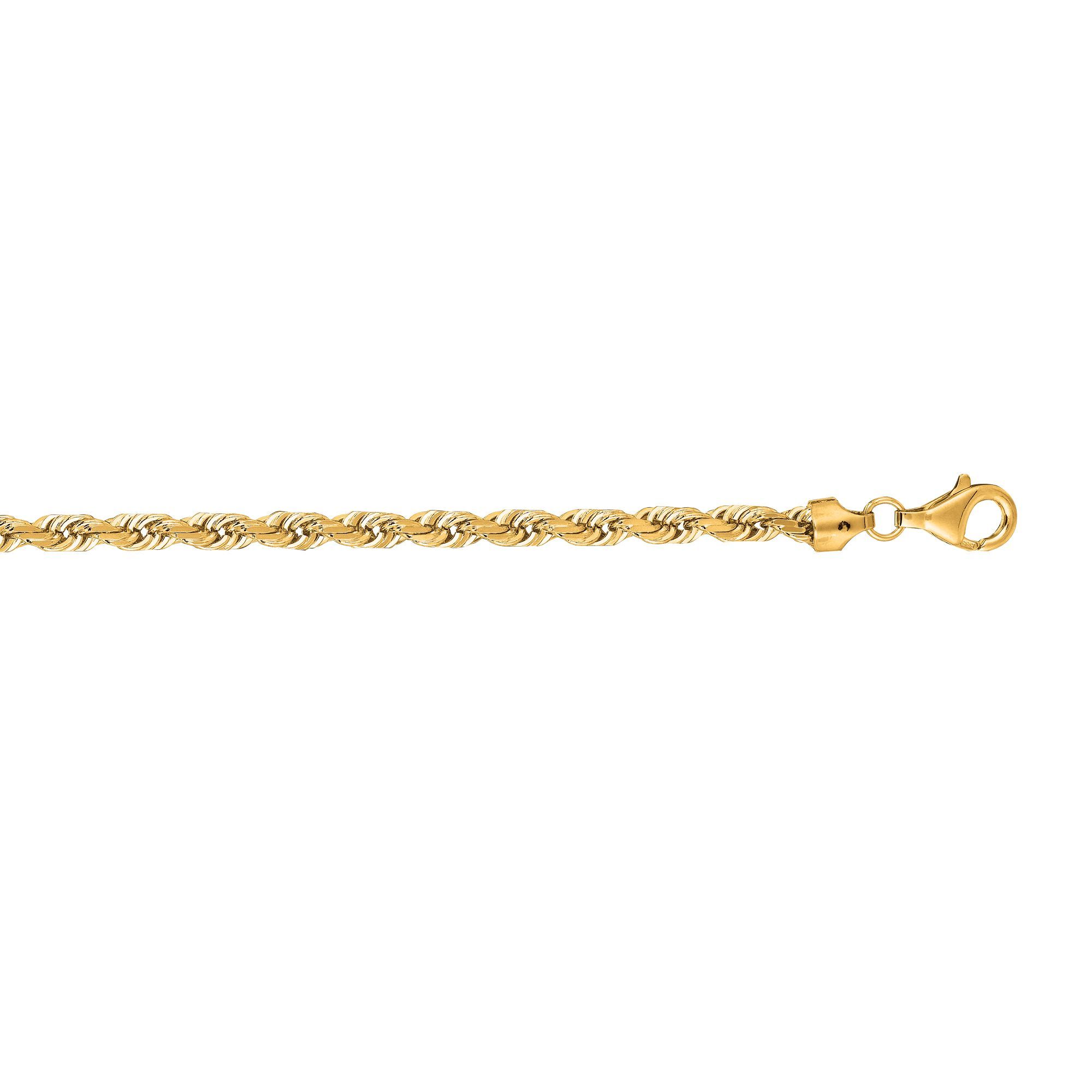 14K Gold 5mm Diamond Cut Royal Rope Chain with Lobster Lock Royal Chain Group