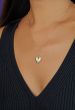 14K Vintage Puffed Heart Necklace
