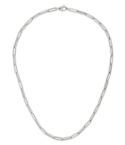 10K Gold 4.2mm Paperclip Chain