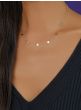 14K Adjustable Heart Link Necklace