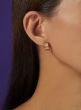 14K Gold Triplerow Large C-Hoops