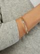 14K Diamond X Stretch Mesh Bracelet