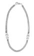 Sterling Silver Double Strand Woven Necklace 