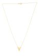 14K Gold Elongated Heart Necklace