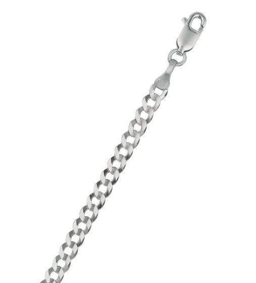 14K Gold 3.6mm Comfort Curb Chain 