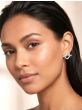 Silver Heart Knot Earring