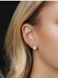 14K MOP Square Stud