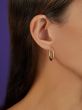 14K Gold Graduated Flat Hoops