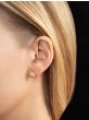 14K Diamond Freeform Cushion Earrings