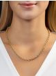14K Oval Twist & Polished Link Necklace