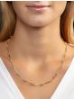14K Italian Cable Bar & Link Necklace