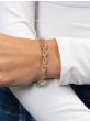 Silver & 18K San Zeno Link Bracelet