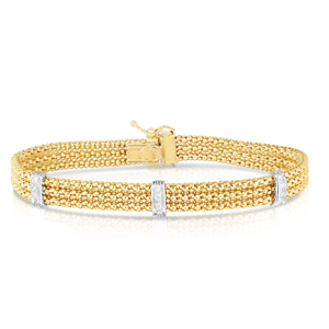 Gold Popcorn Bracelet